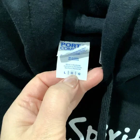 NWT! Unisex My Spirit Animal is a Opossum Hoodie in Black Size L - Picture 5 of 8